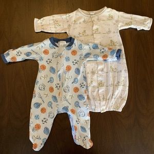 Kissy Kissy Newborn Boy footie bundle